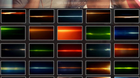 FCPX PR AE视频素材:100组4K镜头光线耀斑光晕特效动画素材 mStreak