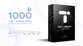 AE脚本:1000种文字动画预设 Text Library V2 + 使用教程 Win/Mac