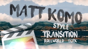 FCPX插件:上下滚动转场效果 Rollworld Transition