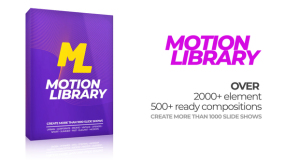 AE模板:创意专业幻灯片效果图文展示包装动画 videohive 22380487 motion library pack