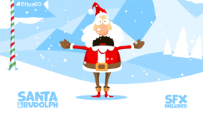 AE模板:圣诞节雪球LOGO片头开场动画 Christmas Logo Opener 1 – snowball