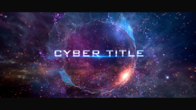 AE模板:星球粒子爆炸电影片头包装动画 Videohive 19702301 cyber title opener