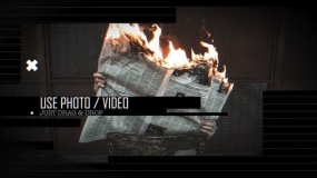 FCPX模板+Apple Motion模板:信号干扰时尚开场动画 Abstract Fashion Opener