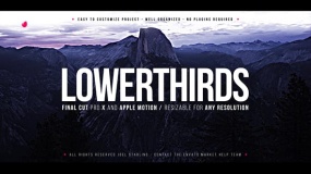 FCPX插件:16种大气简洁标题字幕条动画 Elegant Lower Thirds