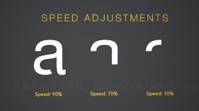 FCPX插件:英文字母数字符号书写动画预设 ProFont Typeface