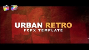 FCPX模板:都市复古时尚开场片头广告宣传片Urban Retro
