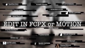 FCPX插件-20个科技信号干扰失真下三分之一字幕条
