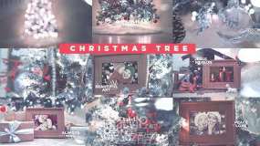 Motion模板-圣诞节气氛漂亮装饰圣诞树局部展示 Christmas Tree