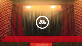 FCPX模板-舞台背景剧院开幕开场片头动画 Theater Logo Reveal