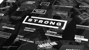 FCPX插件-30种纯色单色标题文字排版动画 Strong Titles