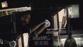 FCPX中文插件-科技感信息发布侦探社或悬疑推理电影宣传介绍视频Detective Agency