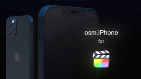 FCPX插件-iPhone 12 PRO手机样板3D翻转效果界面动画 osm.iPhone