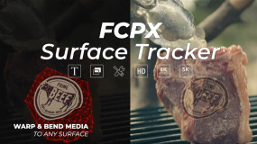 FCPX M1中英文插件-图片LOGO文字曲面表面自动跟踪工具 Surface Tracker
