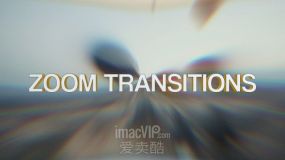 FCPX转场插件-8个时尚简单镜头动态缩放过渡效果 Zoom Transitons