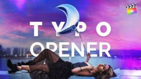 FCPX模板-时尚品牌快闪大标题开场片头动画 Typo Opener