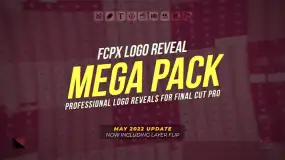 FCPX插件-500多个自定义标志LOGO开场展示动画预设超级合集
