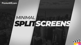 FCPX插件-25个简洁视频屏幕分屏分割画面效果 Minimal Split Screens