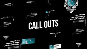 FCPX中文插件-12个商业线条呼出标注说明标题文字动画Corporate Call Outs