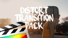 FCPX转场插件-18个视频画面扭曲变形过渡效果 Distort Transitions