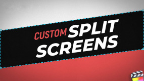 FCPX插件-25个自定义专业画面视频屏幕分屏分割画面工具 Custom Split Screens