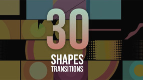FCPX插件-30种圆形抽象图形动画转场过渡 30 Shape Transition