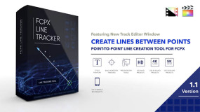 FCPX插件-4种专业点对点线条线路标尺自动跟踪效果工具