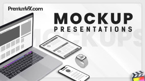FCPX插件-41种苹果电脑手机手表平板模型演示画面展示动画 Mockup Presentations