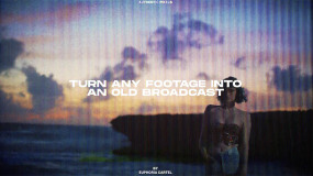 视频素材-50种逼真复古CRT电视纹理故障过渡效果+16种音效AUTHENTIC PIXELS