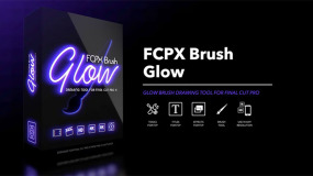 FCPX插件-Vlog时尚炫酷发光画笔线条描边工具+中文字幕使用教程