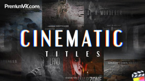 FCPX插件-30种专业电影级标题文字动画预设Cinematic Titles