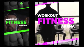 FCPX模板-现代时尚酷炫健身运动体育开场片头动画Workout