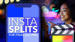 FCPX插件-71种手机竖屏视频画面分屏画面分割工具Insta Splits