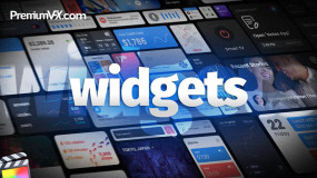 FCPX插件-51种屏幕显示小部件UI界面设计动画Widgets