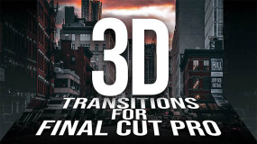 FCPX插件-39种3D空间翻转翻页转场过渡XEffects 3D Transitions