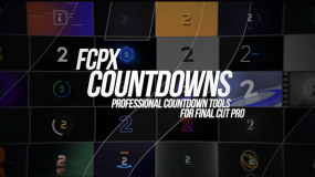 FCPX插件-90多种类型倒计时图形动画工具