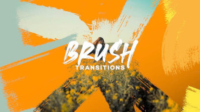 FCPX插件-50种艺术笔触画笔笔刷抹擦转场过渡Brush Transitions