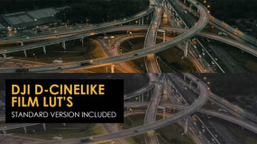 LUTs预设-22个大疆无人机电影调色预设DJI D-Cinelike Film and Standard LUTs