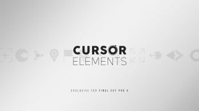 FCPX插件-100个光标标记图标动画元素LenoFX 100 Cursor Elements