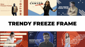 FCPX插件-7种现代时尚冻结冷冻帧效果动画Trendy Freeze Frame