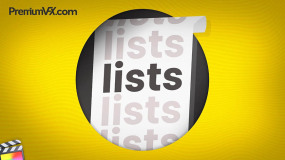 FCPX插件-30种专业动态数据列表文字展示动画Lists