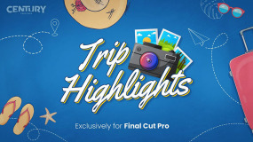 FCPX插件-31种旅游旅行标题文字叠加特效动画Trip Highlights