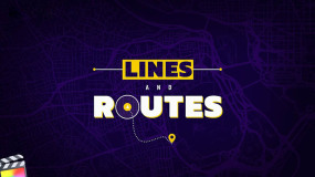 FCPX插件-30组线条箭头测量数据路线动画工具 Lines and Routes