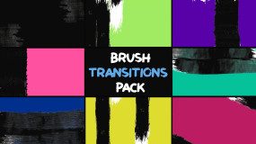 FCPX插件-23种艺术笔触画笔笔刷抹擦转场过渡 Brush Transition Pack