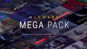 FCPX插件-131种FCPX精美字幕条标题文字动画预设合集mLowers Mega Pack