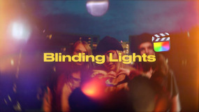 FCPX插件-65种光漏光晕光斑炫光叠加效果转场过渡Blinding Lights