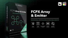 FCPX插件-84组自动跟踪阵列组合粒子发射器工具