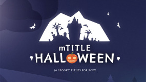 FCPX插件-30组卡通万圣节标题文字背景动画预设 mTitle Halloween
