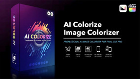 FCPX插件-AI人工智能自动着色单色黑白转彩色工具