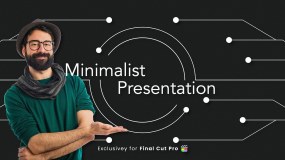 FCPX插件-50组极简图形图标转场标题文字动画预设Minimalist Presentation