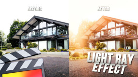 FCPX插件-2种体积光自定义发散光线光效 RN Light Ray Effect